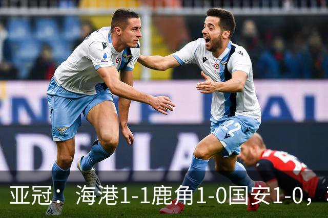 亚冠：海港1-1鹿角1-0国安1-0，积分榜实时更新