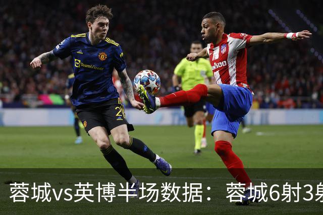 蓉城vs英博半场数据：蓉城6射3射正，英博半场0射门